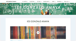 Desktop Screenshot of iesgonzaloanaya.com