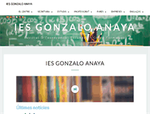 Tablet Screenshot of iesgonzaloanaya.com